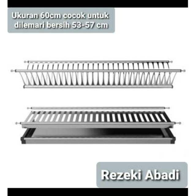 Rak Piring / 60cm / Rak Gelas Stainless