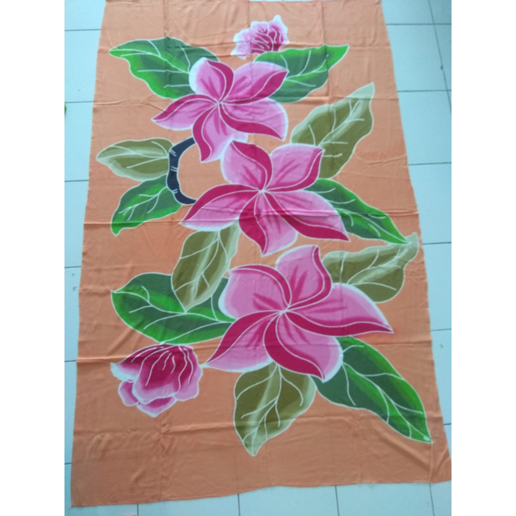 kain sarung pantai lukis jumbo tanpa rumbai souvenir bali