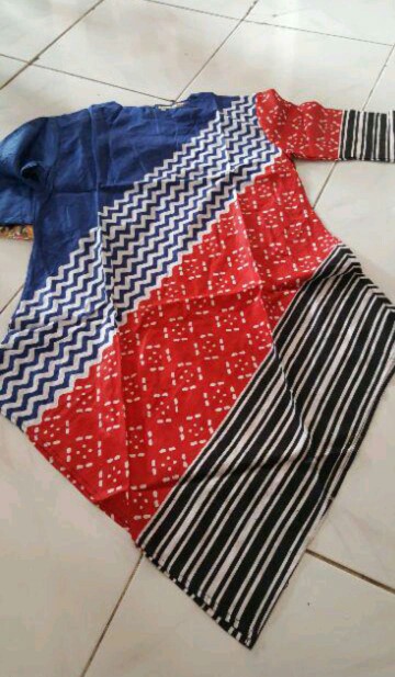 (bayar Dirumah)tunik Batik Shibori Jumputan Terbariu Size S_3l /hrb026 Yelbor