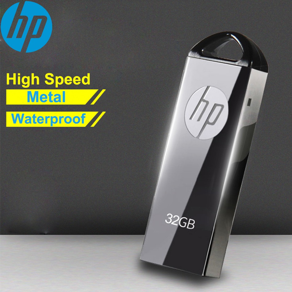 HP Flash Drive 1TB Bahan Metal Anti Air + Debu + Kabel USB