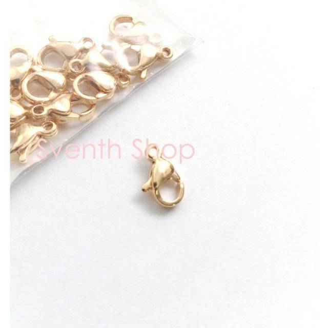 Pengait Kalung Gelang Lobster Titanium ASLI