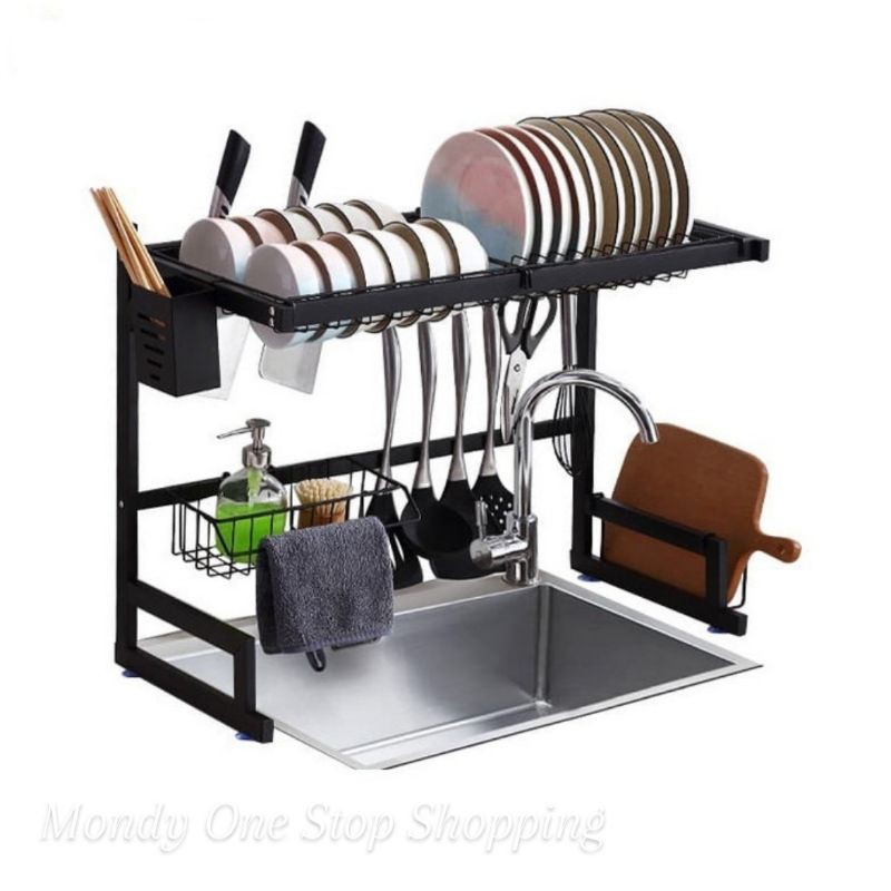 Rak Wastafel Peniris Piring Stainless Serbaguna 65cm