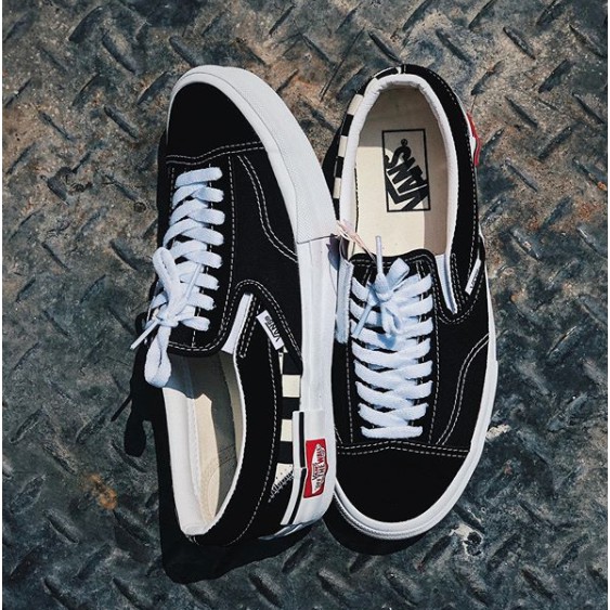 Vans Slipon Cut and Paste Black White
