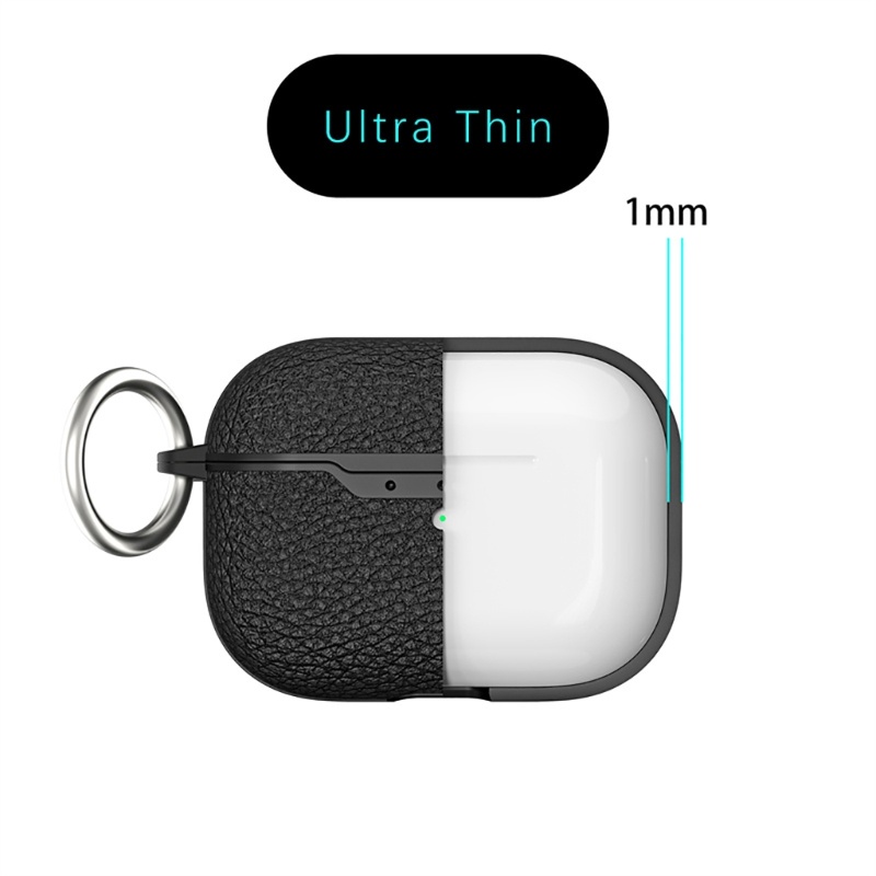 Cre Soft Case Silikon Earphone Bluetooth Motif Kulit Leci Untuk airpods pro 2