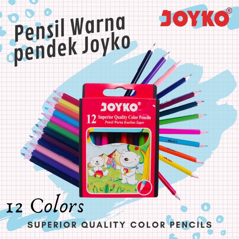 

Pensil Warna Joyko Pendek Isi 12 Warna