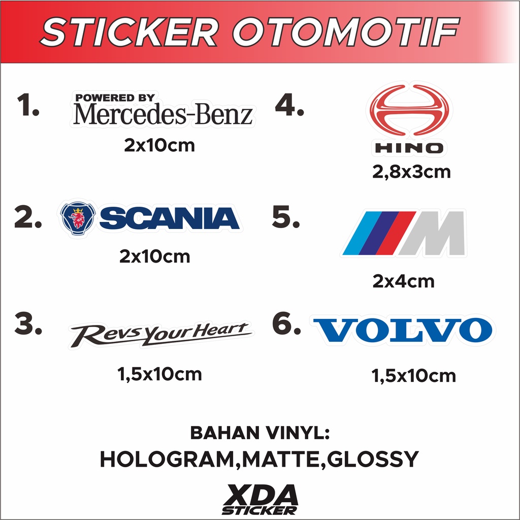 

STIKER/STICKER PRINTING OTOMOTIF VOL 1