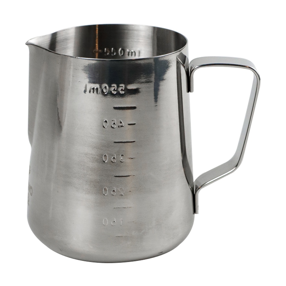 One Two Cups Gelas Milk Jug Kopi Espresso Latte Art Stainless Steel 600ml - ZM0078 - Silver