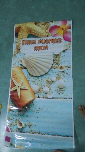 Stiker Kulkas 1 Pintu 2 Pintu Motif Kerang Pantai