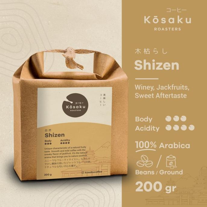 

[COD] Kosaku Shizen Coffee 200gr Biji Kopi Arabika - Coffee Beans [COD]