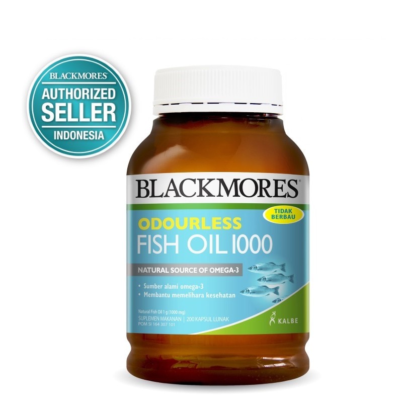 Blackmores Odourless Fish Oil 1000 Bpom Kalbe 90 S 200 S Omega 3 Minyak Ikan Obat Jantung Shopee Indonesia