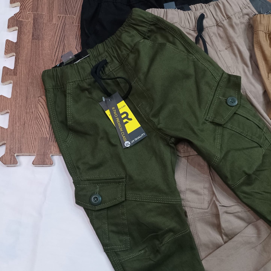 celana panjang joger cargo tactical anak laki laki