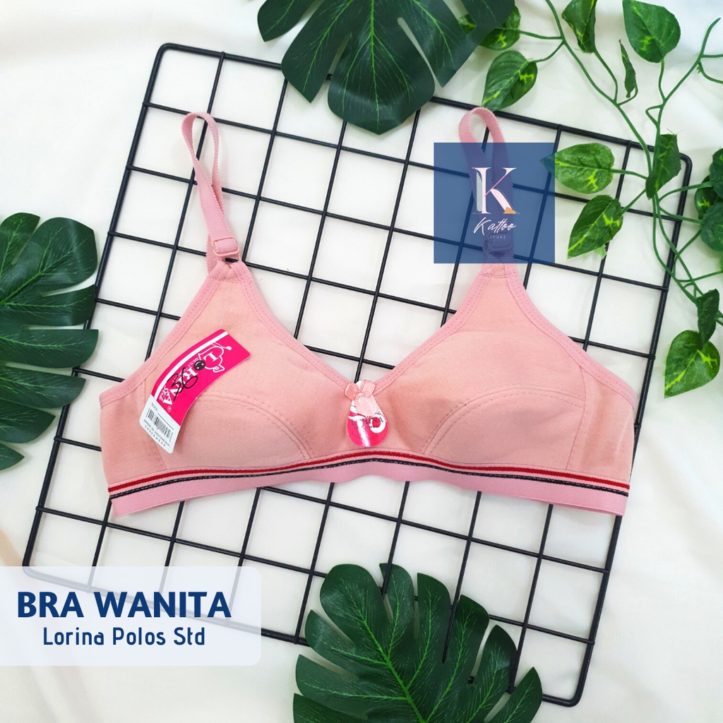 Bra Non Busa Lorina Polos Sport Size Standar 34, 36, 38 - KTO0098