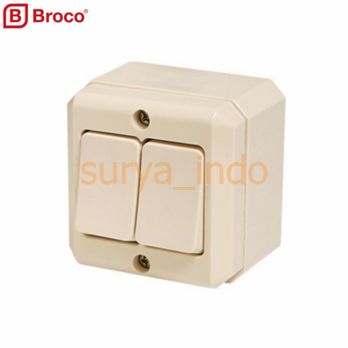 SAKLAR SERI / DOUBLE BROCO 16220 SAKLAR OUTBOW DOUBLE SWITCH