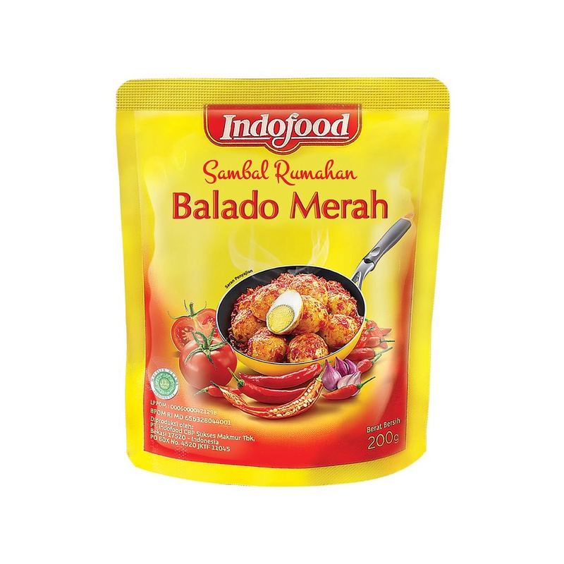 

Indofood Sambal Rumahan Sambal Balado 200G - Alhanan/04
