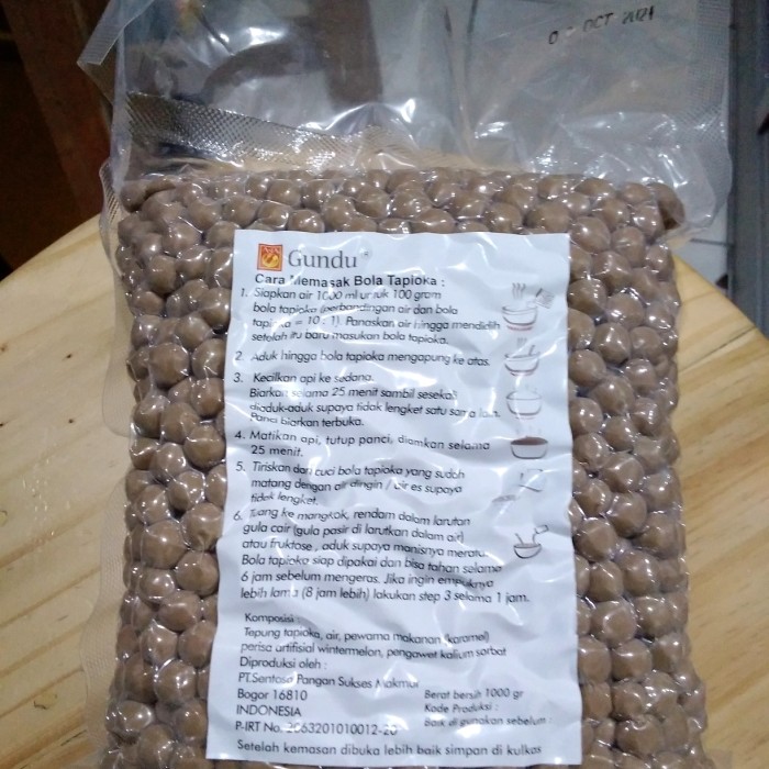 

Bobba/Bubble/Tepung Bola Tapioka Gundu 1000gram