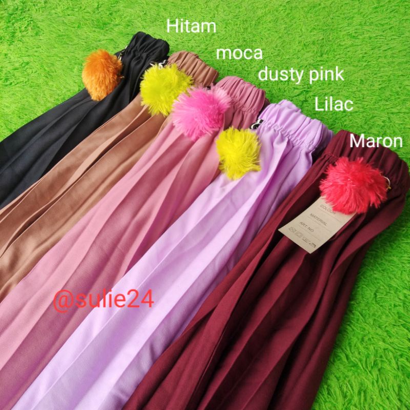 ROK PLISKET PREMIUM ANAK MUAT UMUR 3-9 thn/Rok plisket mayung anak lipat besar