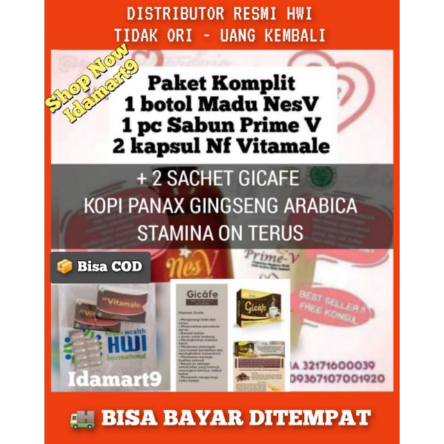 (BISA COD) TERLARIS PAKET KOMPLIT PAKET KEWANITAAN HWI NESV ORIGINAL HWI PRIMEV HWI NES V HWI ORIGIN