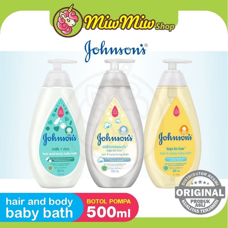 Johnson's Hair &amp; Body  Baby Bath 500 ml Pump