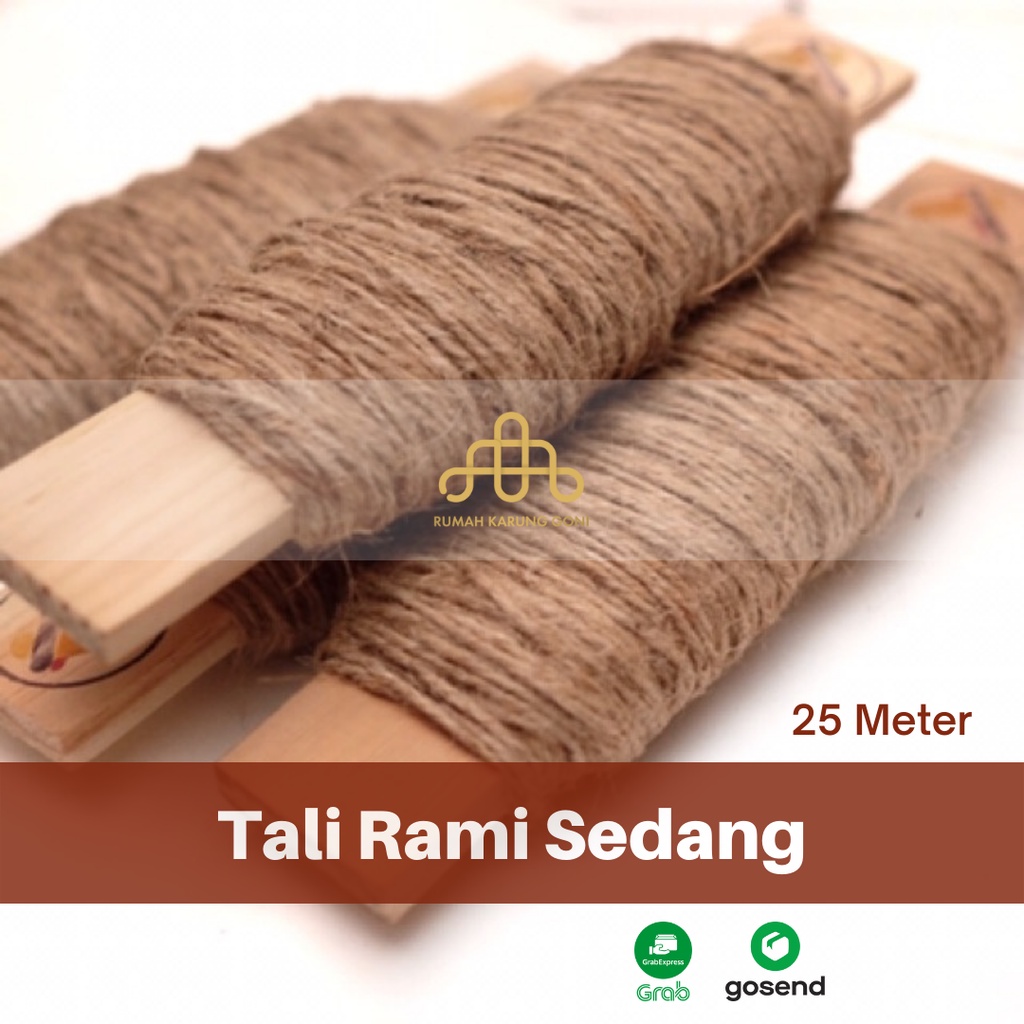 Tali Rami Tali Goni Sedang 25 Meter 8 ply - Jute Rope Dekorasi Hampers Seserahan