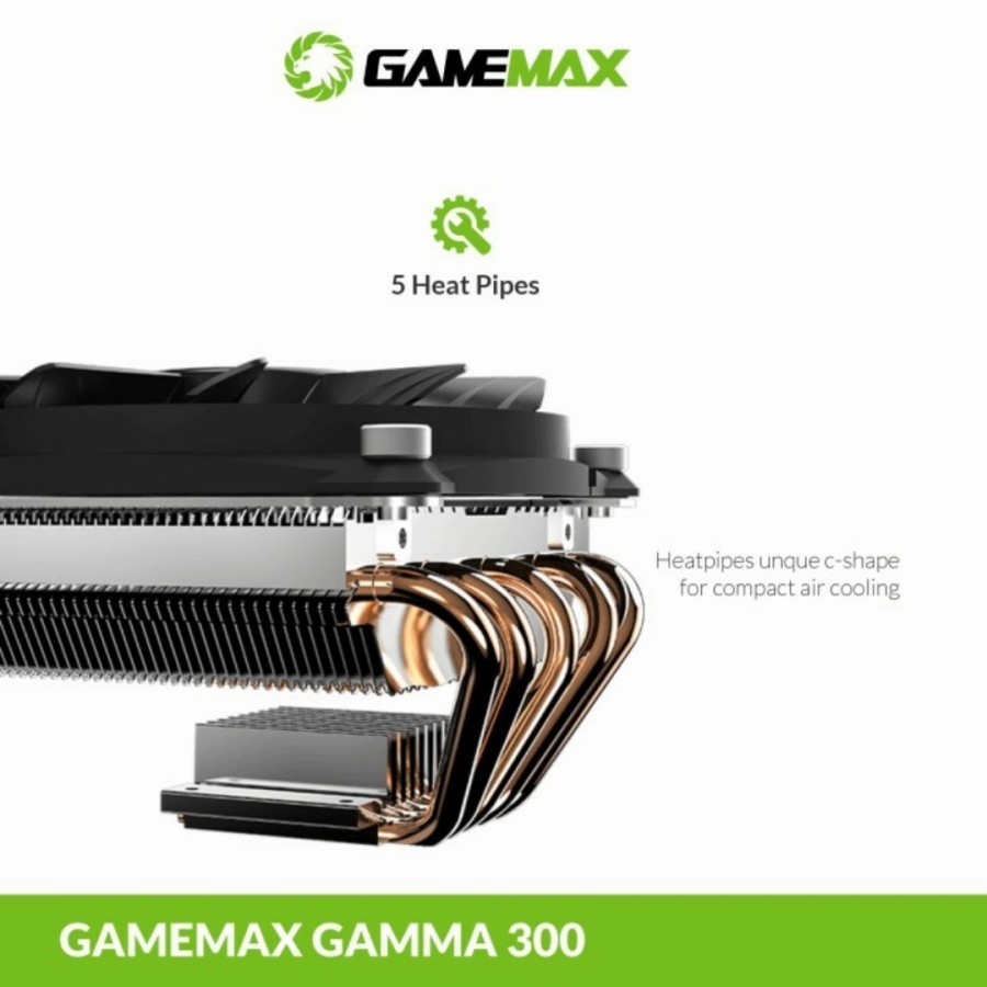 GAMEMAX GAMMA 300 Rainbow Fan CPU Cooler Fan Processor