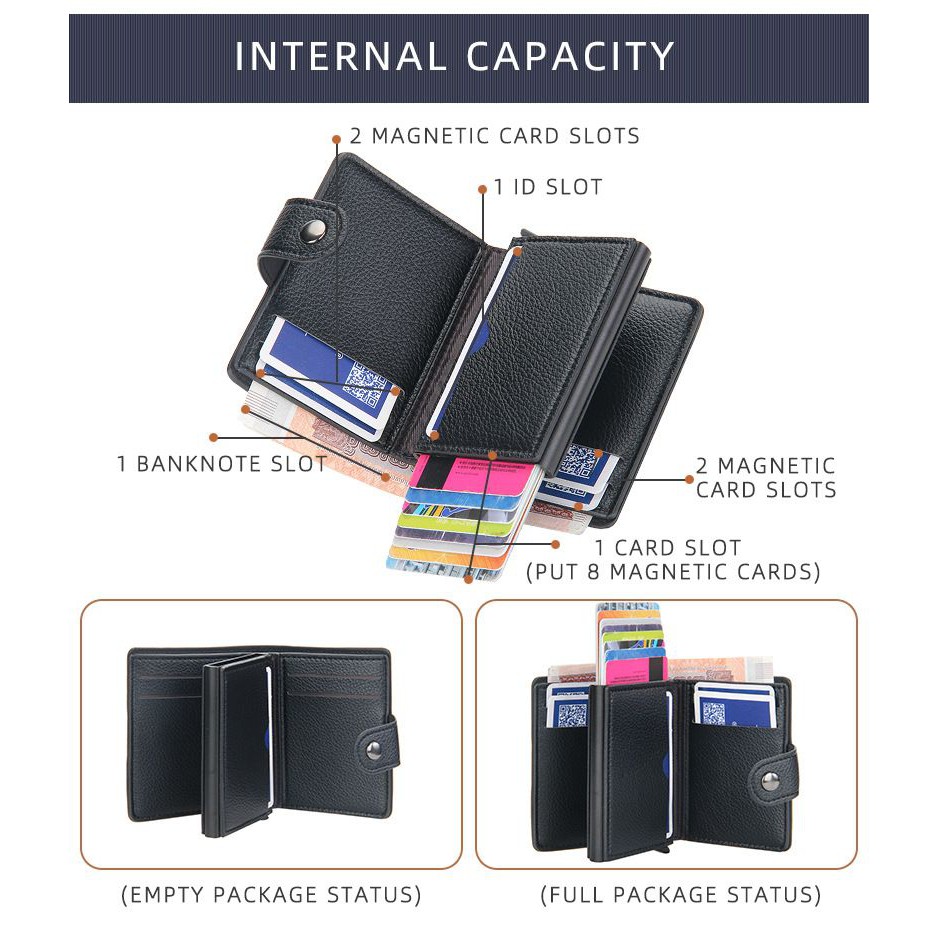 BAELLERRY K9148 Dompet Kartu Pria Bahan Kulit PU Leather Premium WATCHKITE WKOS