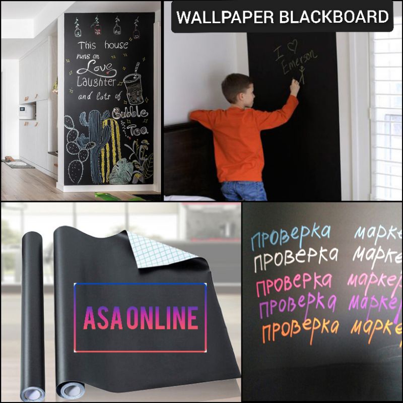 

Papan Tulis Stiker Wallpaper Sticker Papan Tulis Anak Blackboard Walpaper