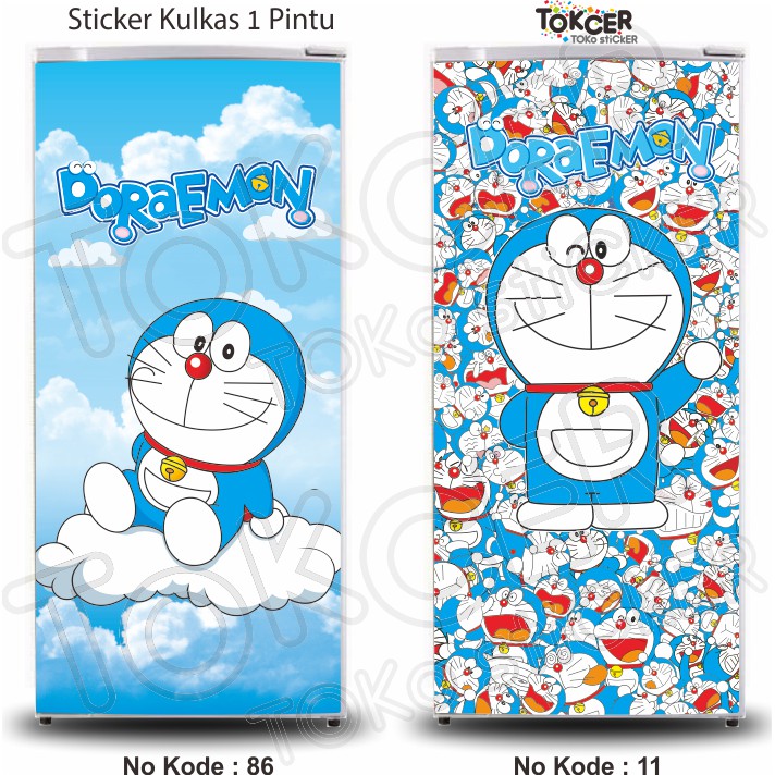 Stiker Kulkas 1 Pintu dan 2 Pintu DORAEMON