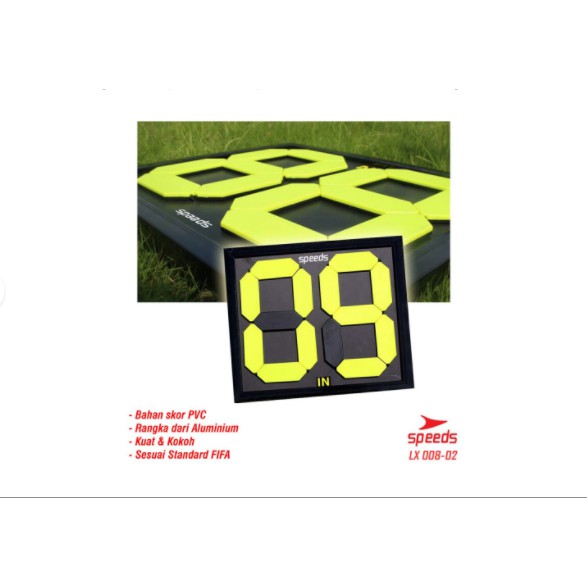 Papan Score Pergantian pemain Sepak Bola Futsal Exchange Board 008-2
