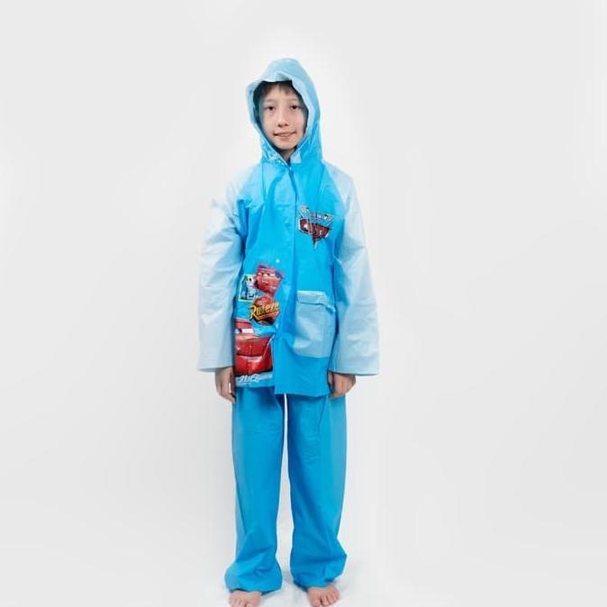 Jas hujan anak/ mantel anak karakter car