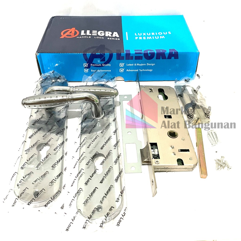 Kunci Pintu Set Besar ALLEGRA Bintik Bulat / Full Handle Pintu Rumah ALLEGRA Bintik Bulat