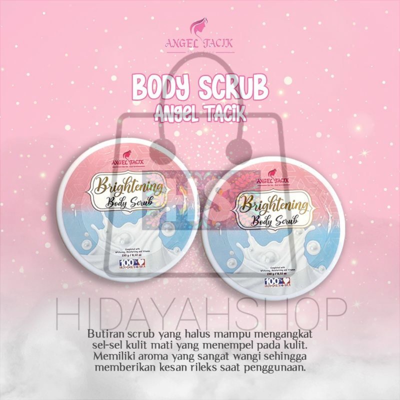 (HS) BODY SCRUB ANGEL TACIK PROMO TERMURAH