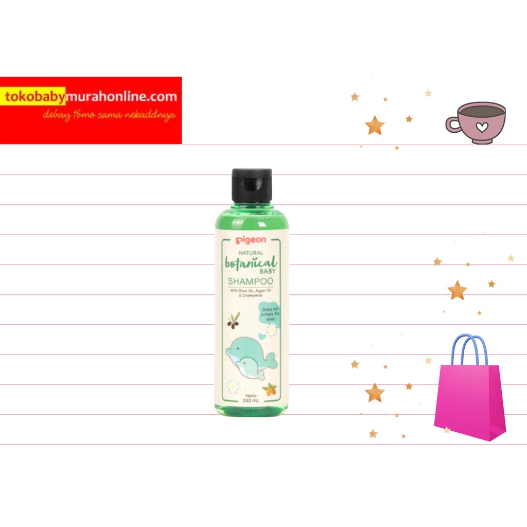 PIGEON BOTANICAL BABY SHAMPOO 240ML 060617 / SHAMPOO BAYI