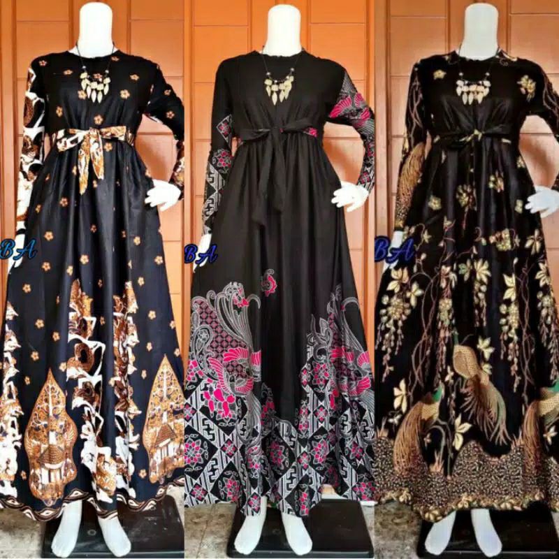 MS GAMIS BATIK SRIWEDARI MAXI BUMIL/BUSUI KATUN SOGAN ALLSIZE &amp; JUMBO