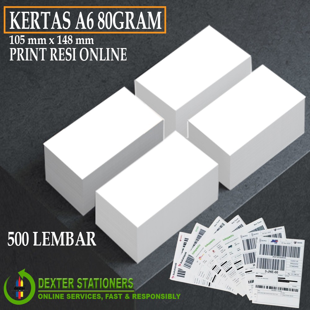 

KERTAS HVS A6 80GR | KERTAS A6 80 GSM
