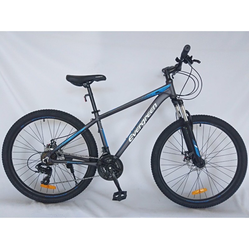 Sepeda MTB Evergreen Blaze 26 dan 27,5 Frame Alloy Alumunium 24 speed SNI bisa COD-Grey Blue