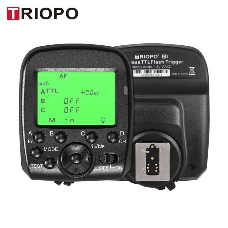 TRIOPO Wireless Flash Trigger Dual TTL WIdescreen LCD 1/8000s HSS