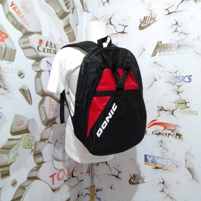 TAS RANSEL BET TENIS MEJA DONIC TAS PINGPONG DONIC HITAM