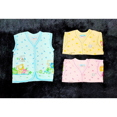 BAJU SINGLET ANAK BAJU KUTUNG/YKS BAYI/NEWBORN TANPA LENGAN UNISEX (AW)