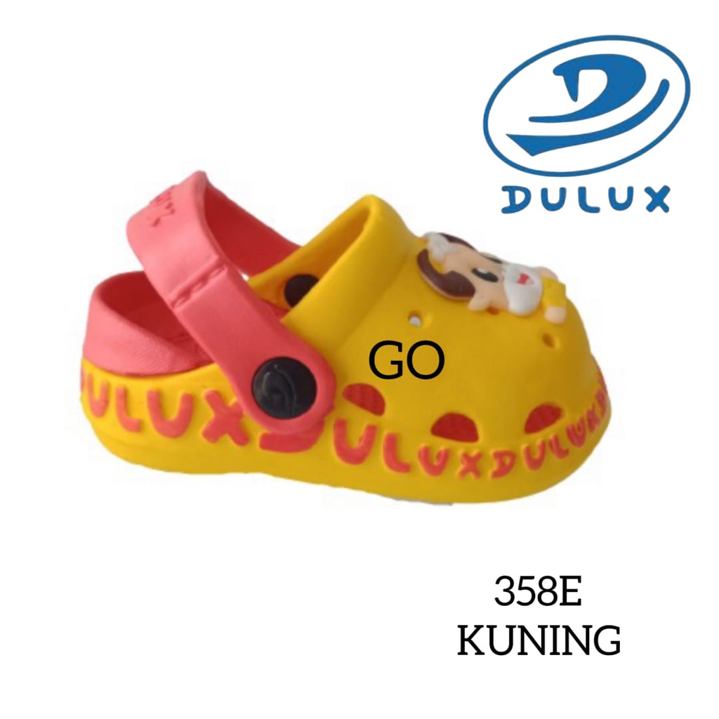 gof DULUX 358ED MOW PAO Sandal Anak Lucu Motif Sapi l Sandal Baim Karet Empuk