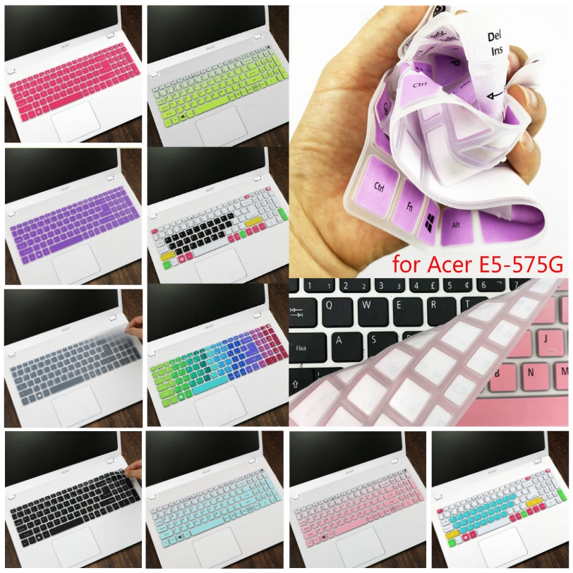 Pelindung Keyboard Silikon 15.6 Inch Untuk Acer E5-575G-51Sf A615 Tmp2510 Tx520 E5-576GE5-523