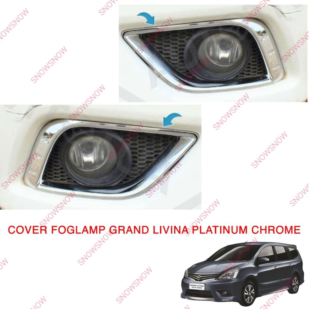 Cover Foglamp Nissan Grand All New Livina Fog Lamp Chrome