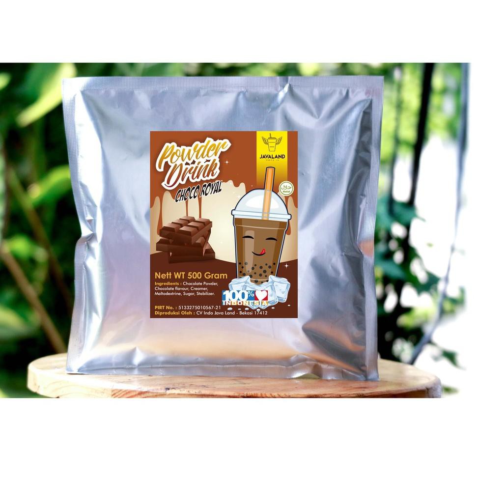 

Spesial Bubuk Minuman Choco Royal Bubble drink Powder drink Ice Blended 1kg Javaland °•.¸¸.•°`
