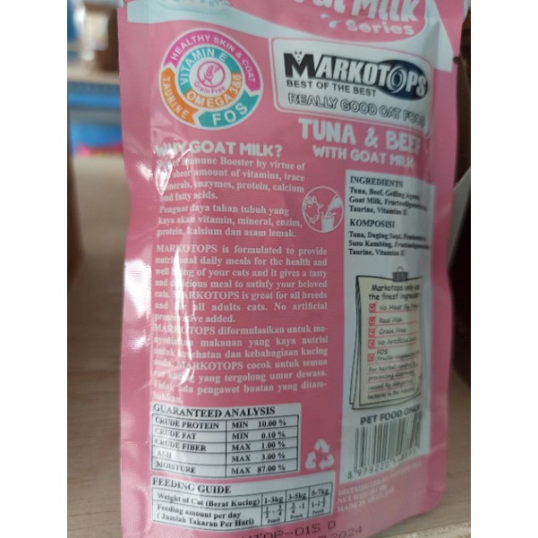 MARKOTOPS POUCH WETFOOD MAKANAN KUCING 85GR