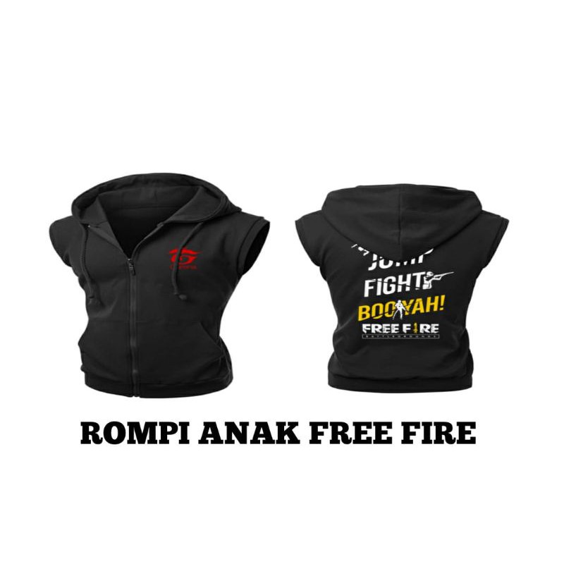 jaket anak free fire FF versi rompi anak