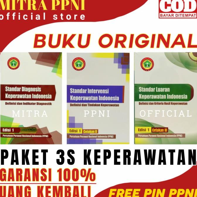 

Buku PAKET 3S SDKI SIKI SLKI Original Buku Keperawatan PPNI Terbaru