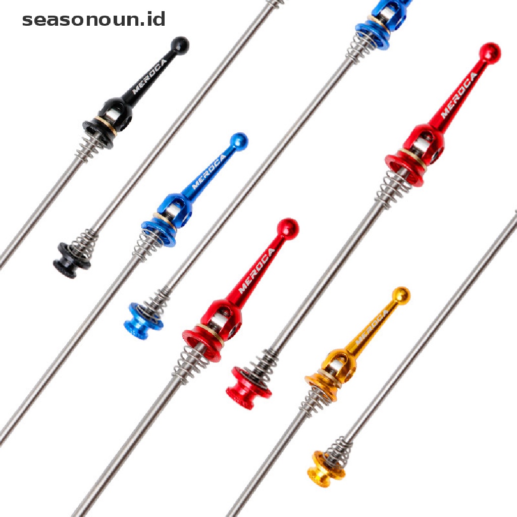 【seasonoun】 1pair Titanium Quick Release Skewer Lever for MTB 100/135mm folding bike 74/100m .