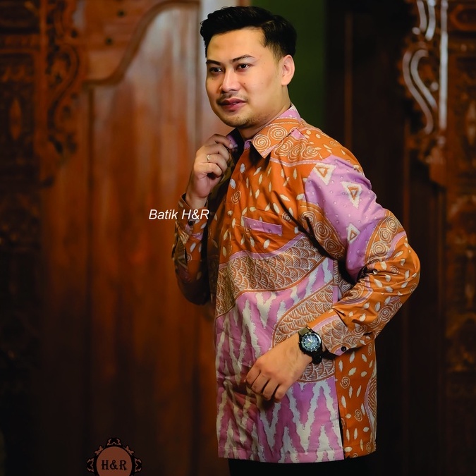 Baju Batik Pria Lengan Panjang Kemeja Batik Pria Batik Premium Kemeja Cowok Batik modern Baju Pria