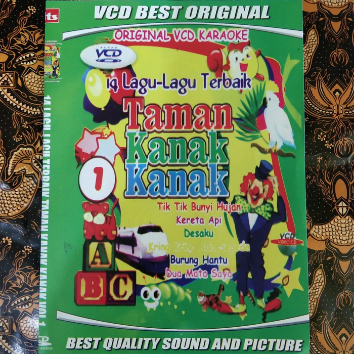 TERLARIS Kaset Dvd Vcd 14 Lagu Lagu Terbaik Taman Kanak Kanak Terbaik