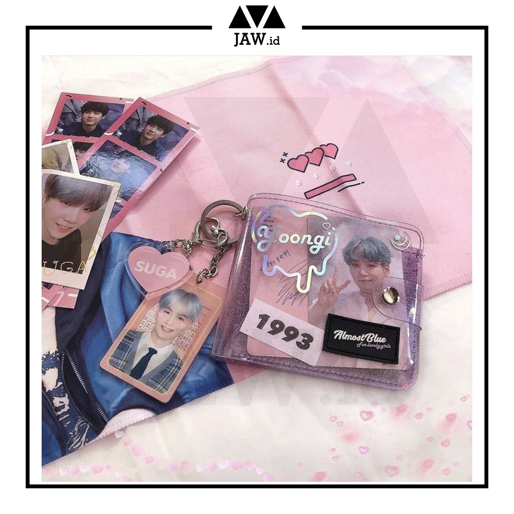 JAW.ID Dompet PVC / Dompet Transparan Korea / BTS Card Holder Korea / Dompet Kartu BTS