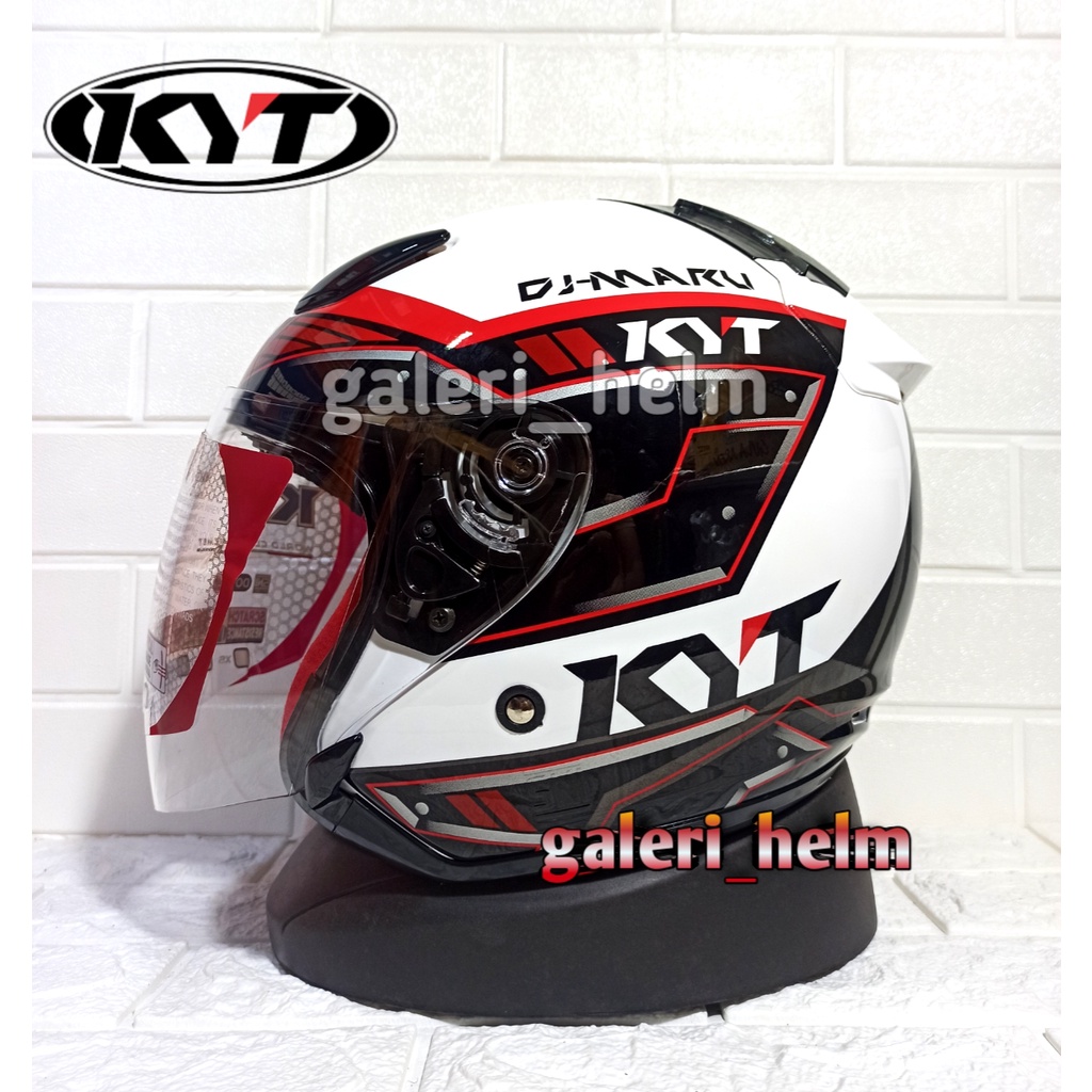 Helm kyt dj maru #9 merah putih